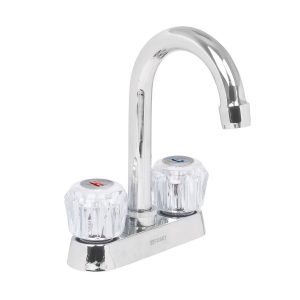 Mezcladora para lavabo, manerales acrílico, cuello bar,Basic